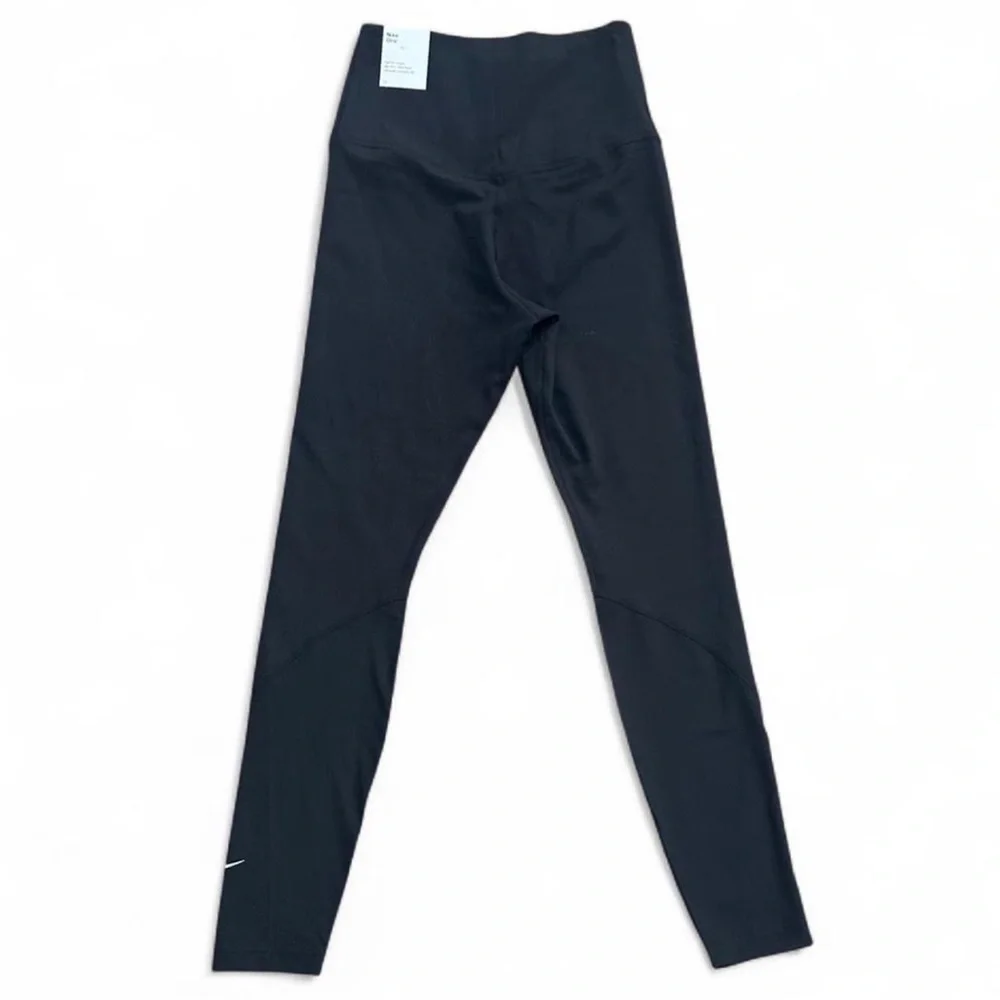 NIKE ONE Women TIGHT & DRI FIT HIGH RISE Yoga 7/8Leggings-Black - Picture 13 of 14